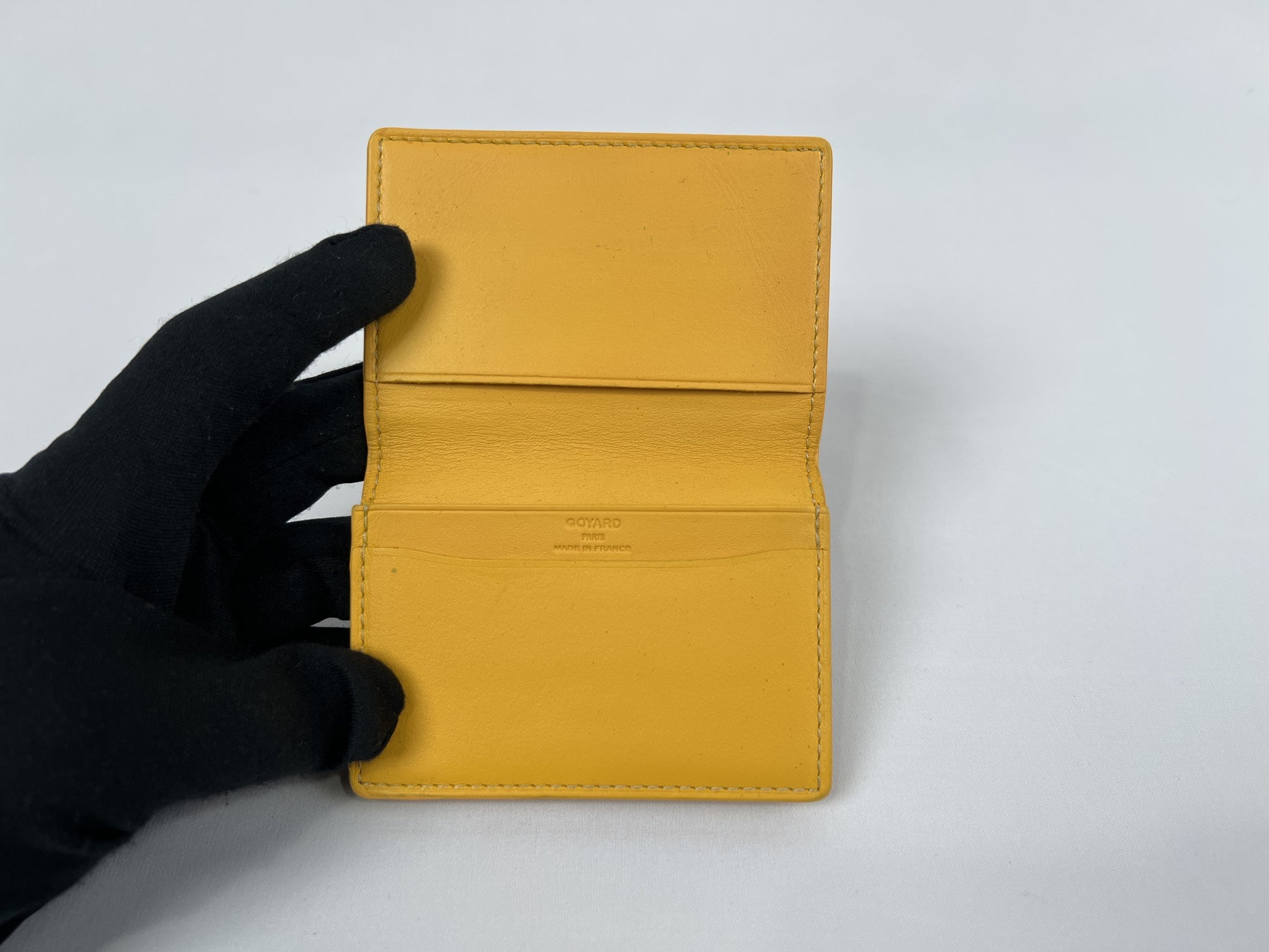 GOYARD Marserve Yellow Card Case Card Case, Pass Case, Business Card Holder