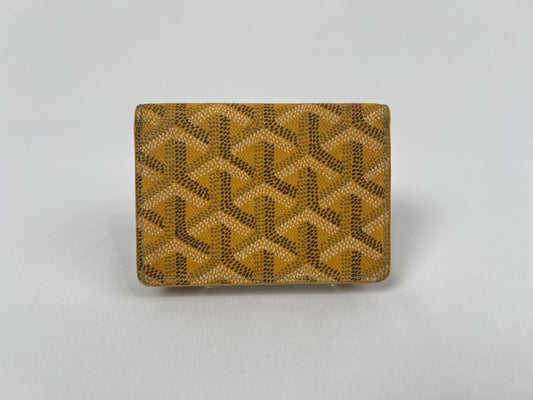 GOYARD Marserve Yellow Card Case Card Case, Pass Case, Business Card Holder