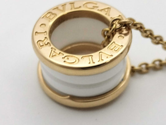BVLGARI Bezero One Ceramic Au750 12.6g Necklace