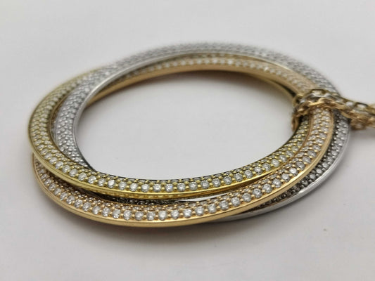 Cartier Trinity Full Diamond 750 30.2g Necklace