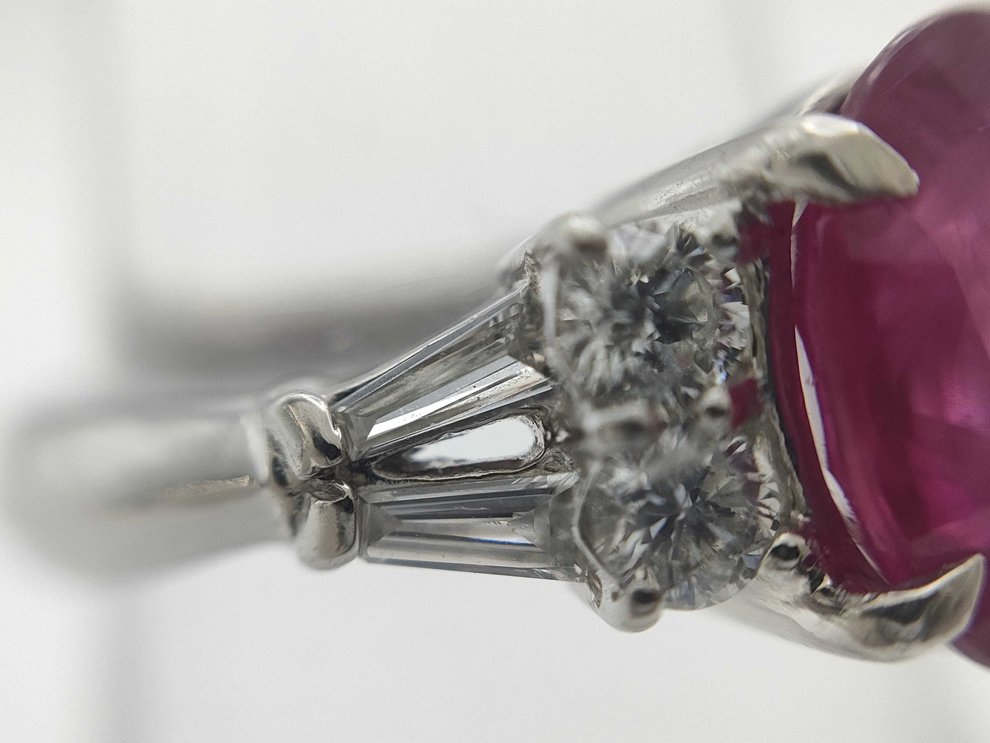 R2.32ct D0.46ct PT900 5.8g Ring