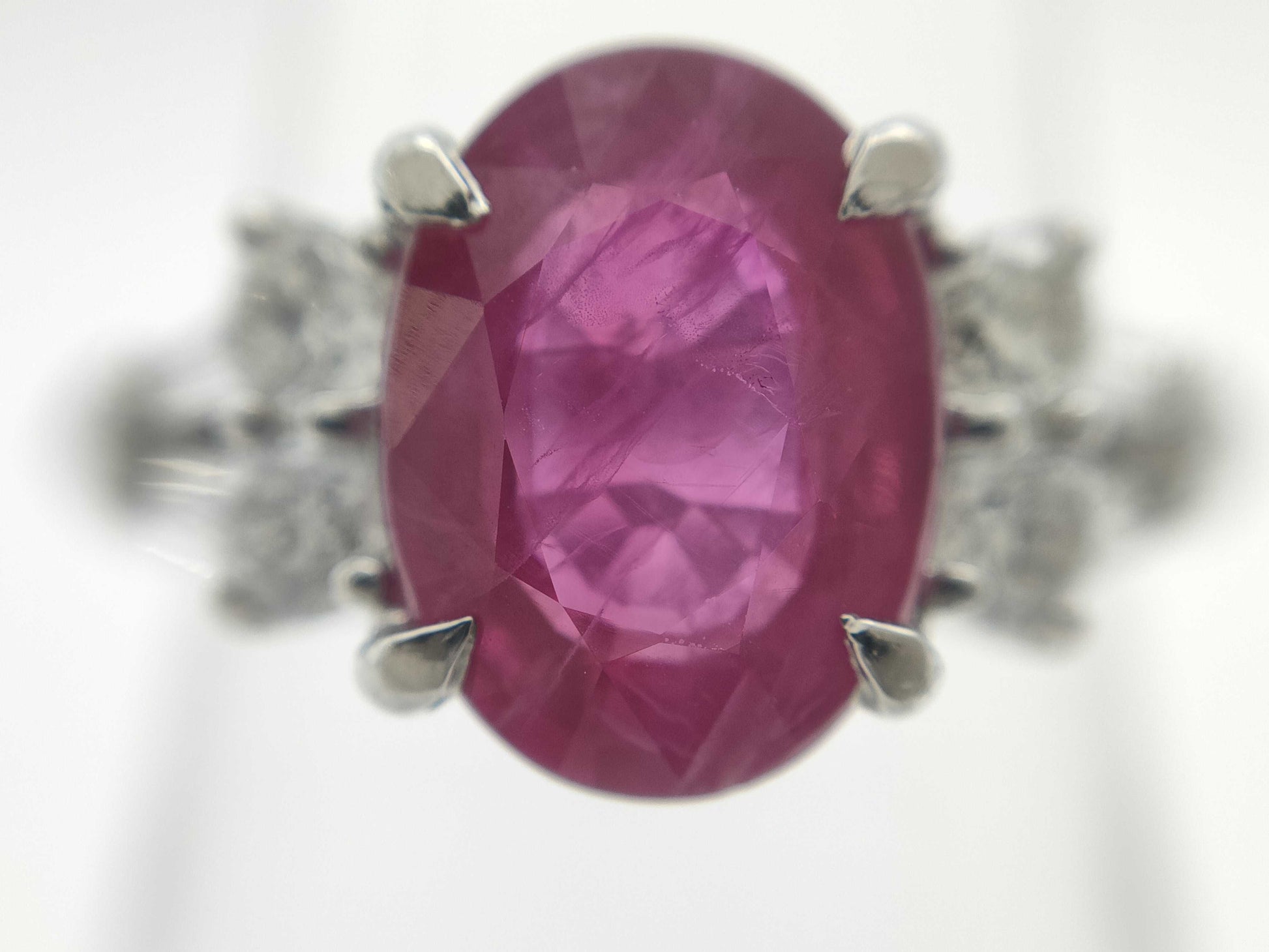 R2.32ct D0.46ct PT900 5.8g Ring