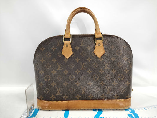 LOUIS VUITTON Monogram Alma Boston Bag with Strap BA0958