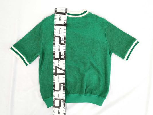 BURBERRY Terry V-neck shirt, size S, tops