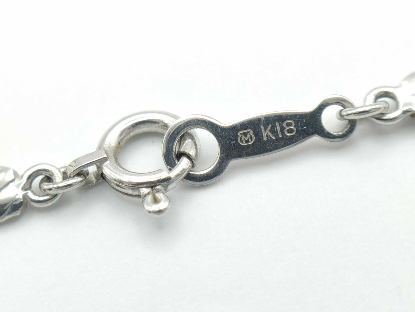 MIKIMOTO Pearl Diameter Approx. 10.7*12.7mm Diamond K18 13.8g Necklace