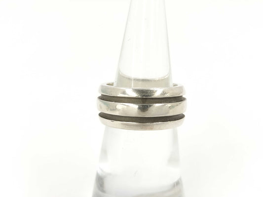 Tiffany & Co. Grooved Double Line 9.4g Ring
