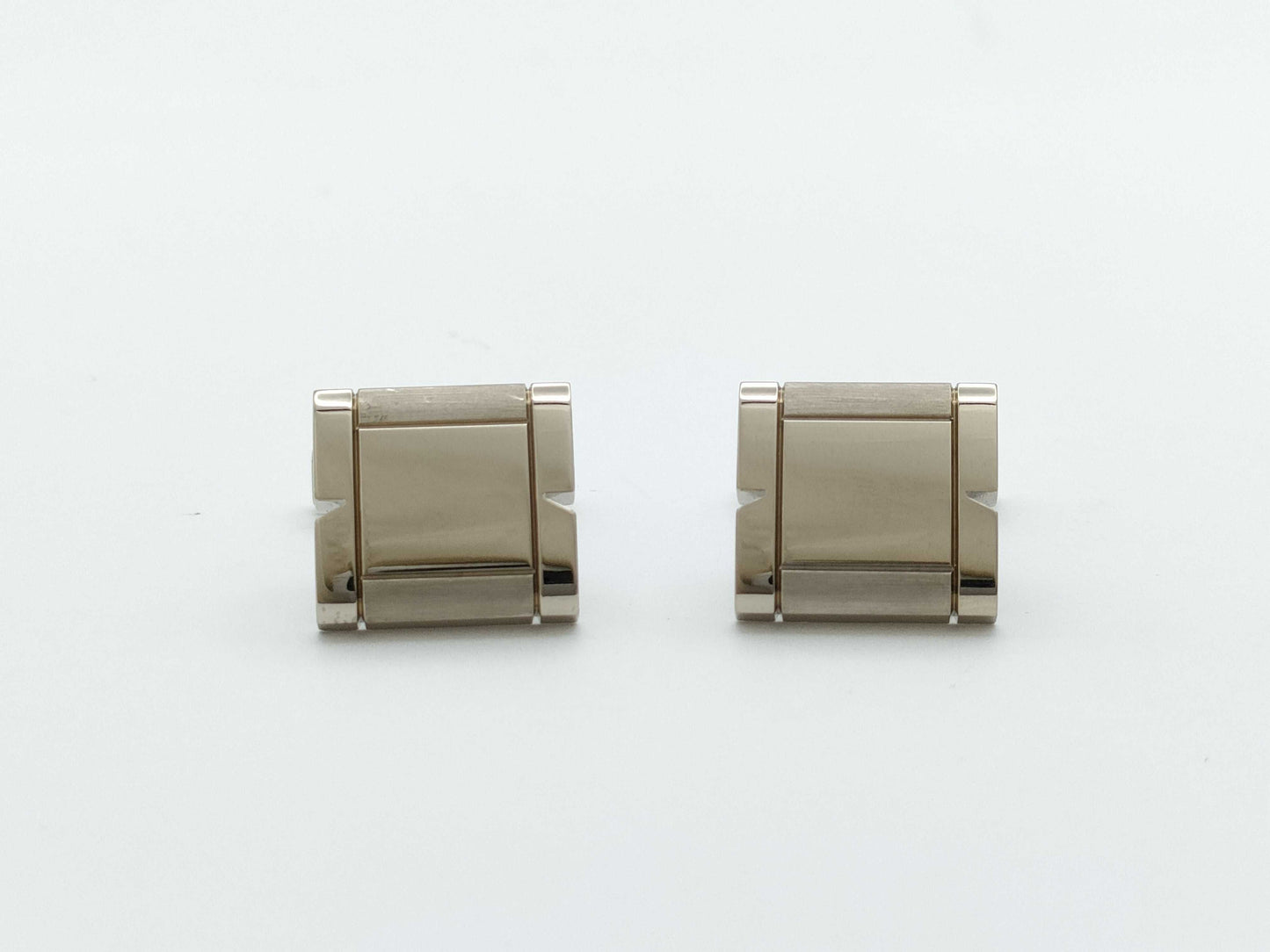 Cartier Tank Francaise WG 750 22.4g Tie Pin Cuffs