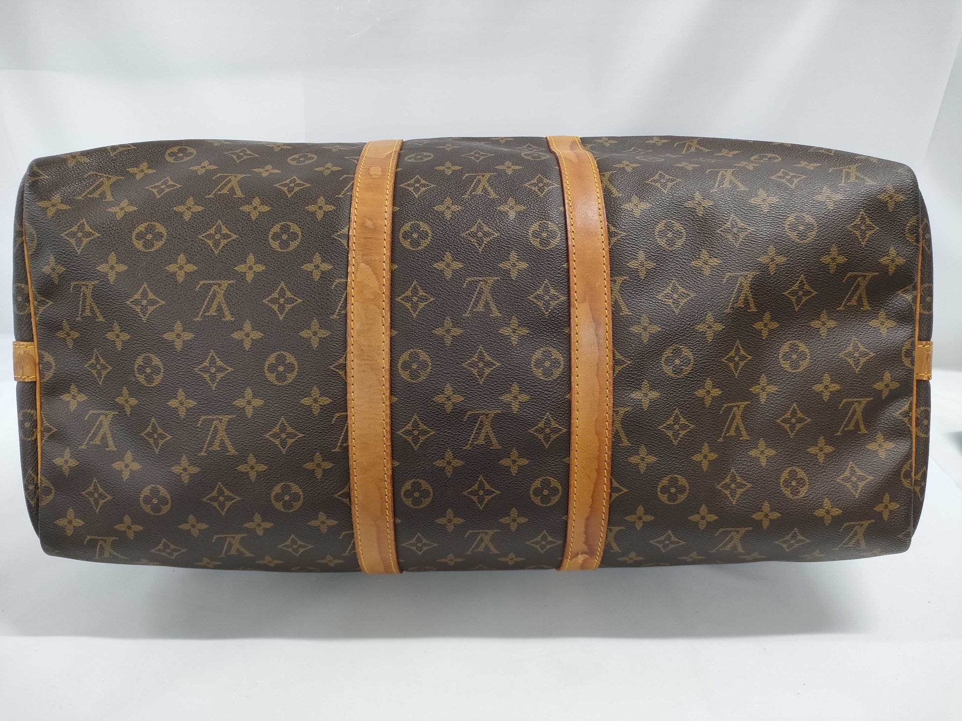 LOUIS VUITTON Monogram Keepall 55 Bandouliere Boston Bag