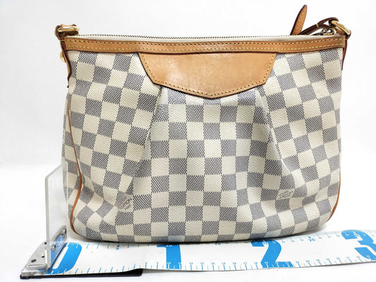 LOUIS VUITTON Damier Azur Syracuse PM Shoulder Bag N41113/GI2154
