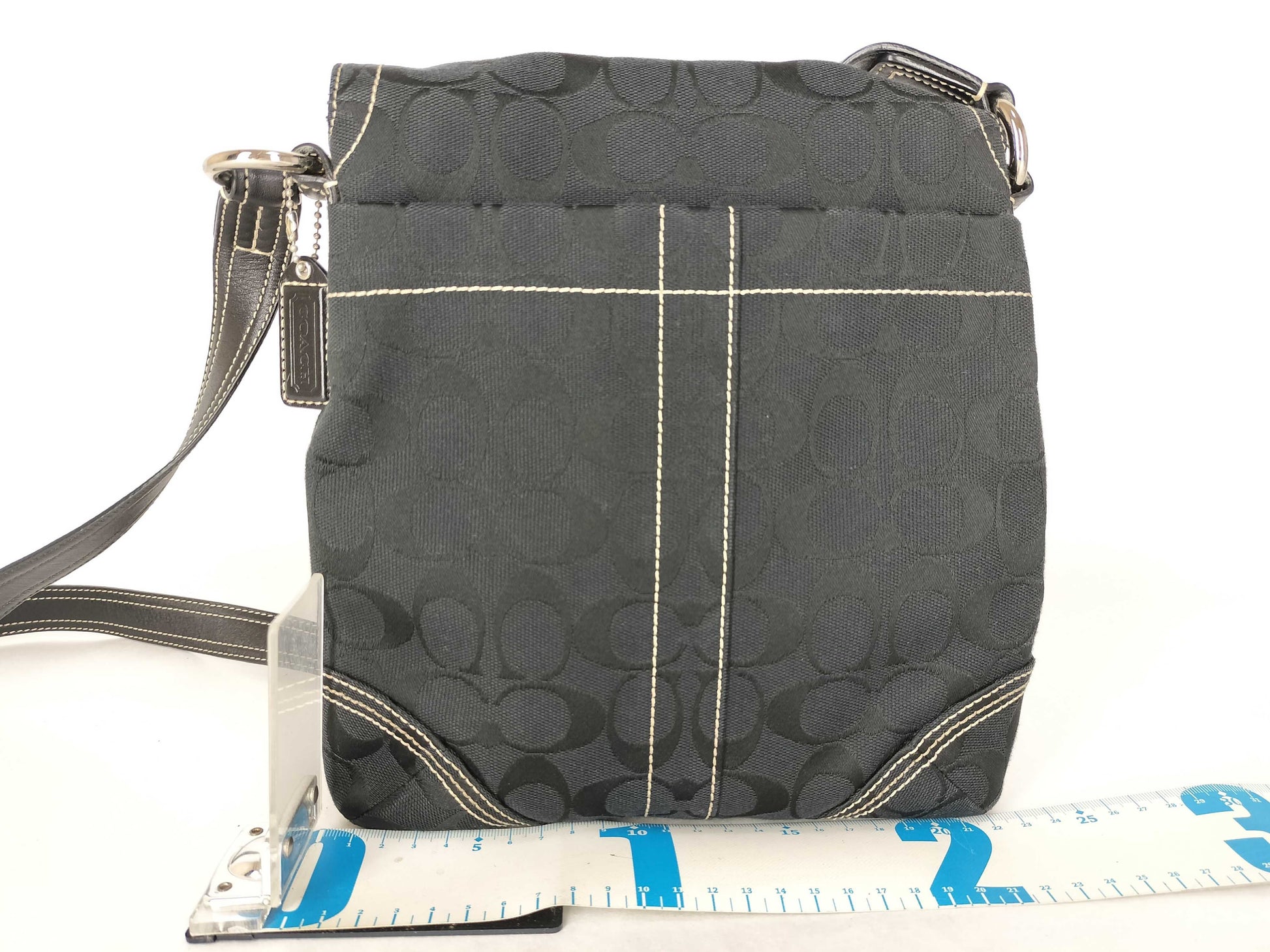 COACH Signature Black Shoulder Bag