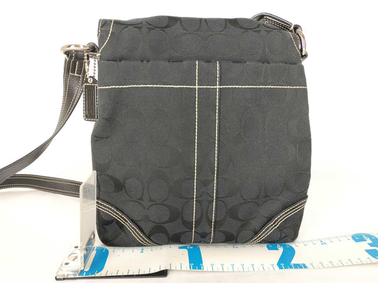 COACH Signature Black Shoulder Bag