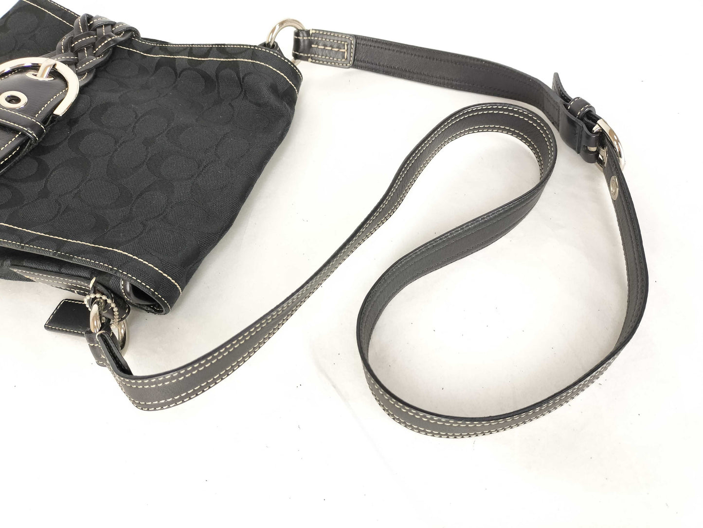 COACH Signature Black Shoulder Bag