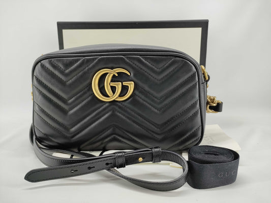 GUCCI Marmont 447632 Black Shoulder Bag