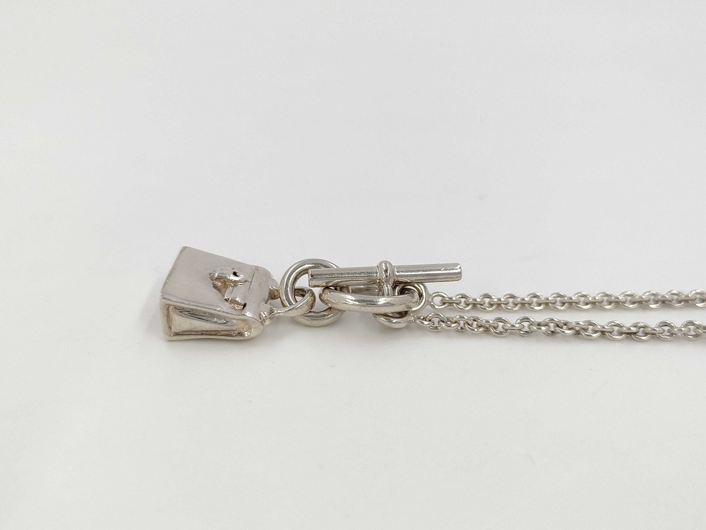 HERMES Amulet Kelly Charm 925 Pendant Necklace Necklace