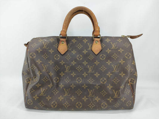 LOUIS VUITTON Monogram Louis Vuitton Speedy 35 Monogram Boston Bag Boston Bag