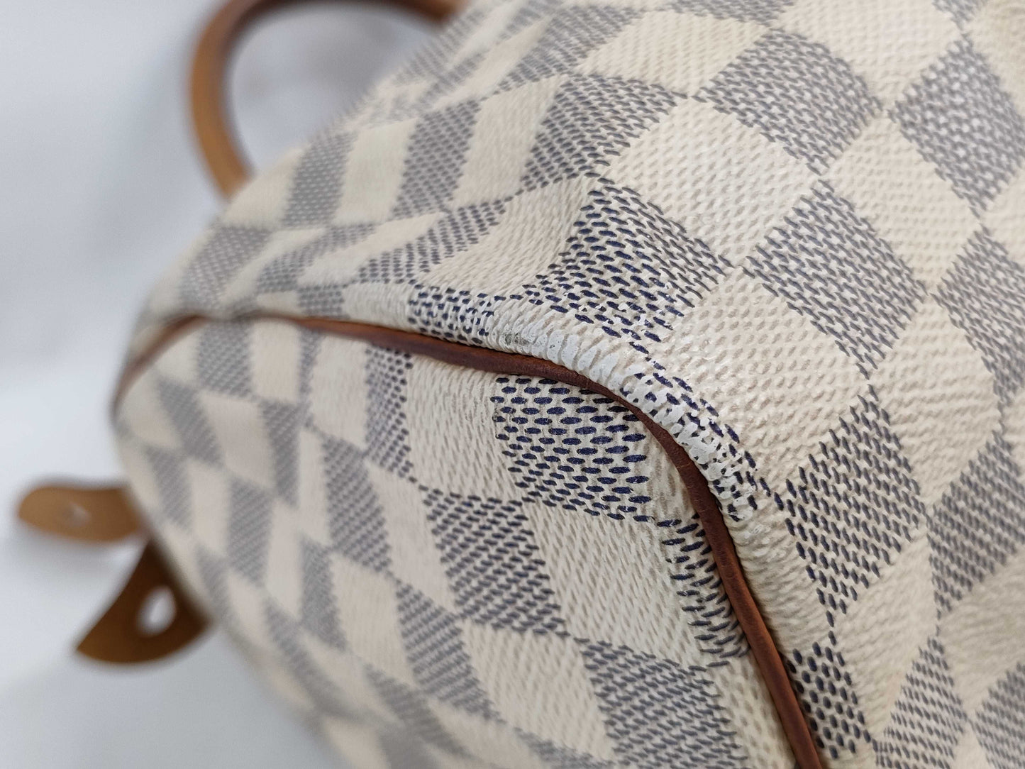 LOUIS VUITTON Damier Azur Speedy 25 Boston Bag MB2184 Handbag