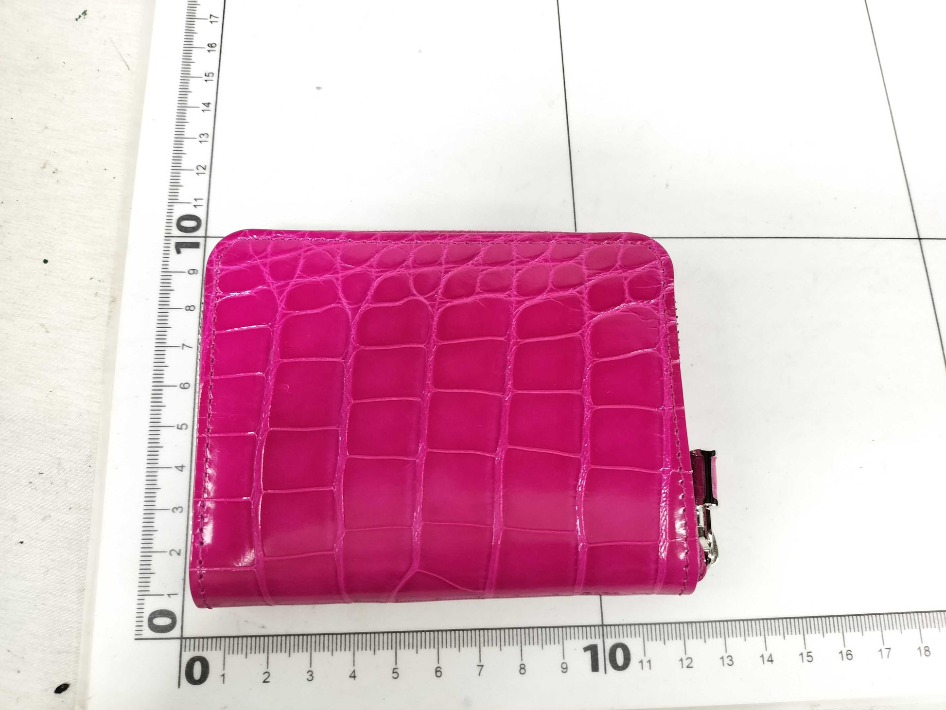 LOUIS VUITTON Crocodile Brilliant Zippy Coin Purse N96512 Rose Fuchsia Coin Case