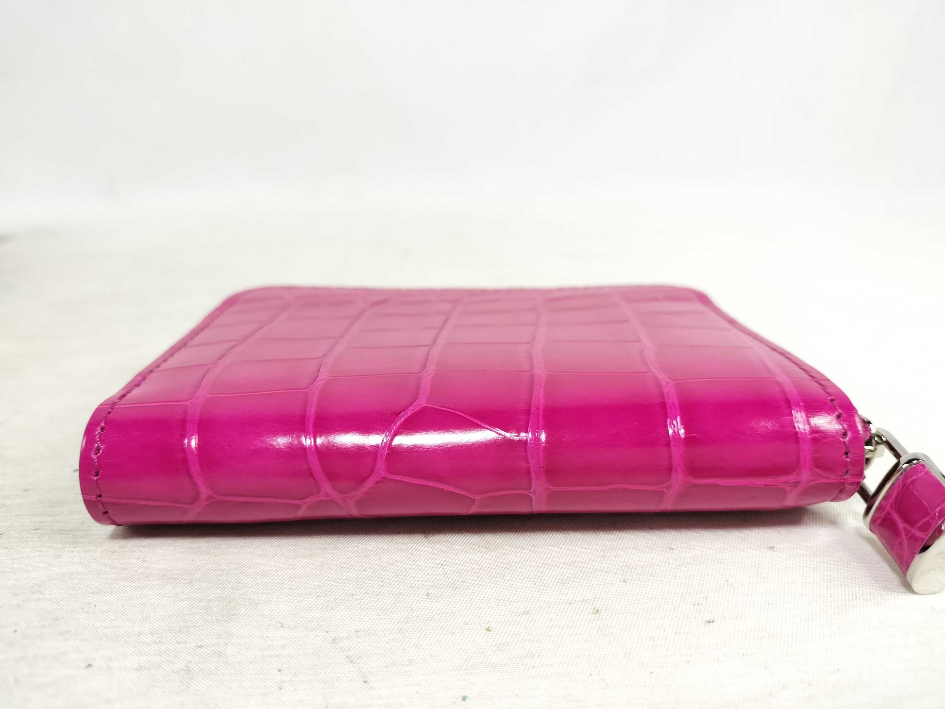 LOUIS VUITTON Crocodile Brilliant Zippy Coin Purse N96512 Rose Fuchsia Coin Case