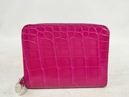 LOUIS VUITTON Crocodile Brilliant Zippy Coin Purse N96512 Rose Fuchsia Coin Case