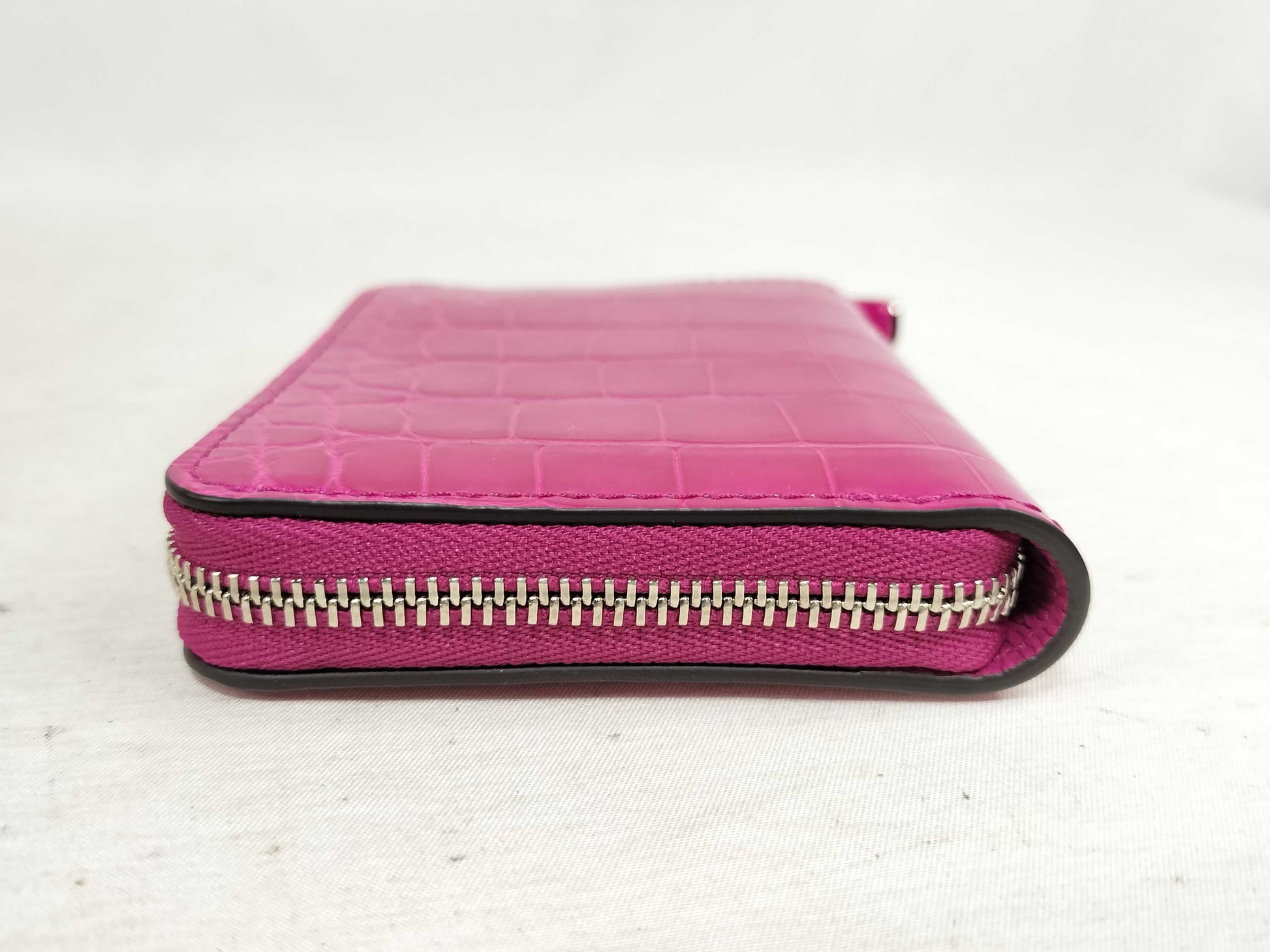 LOUIS VUITTON Crocodile Brilliant Zippy Coin Purse N96512 Rose Fuchsia Coin Case