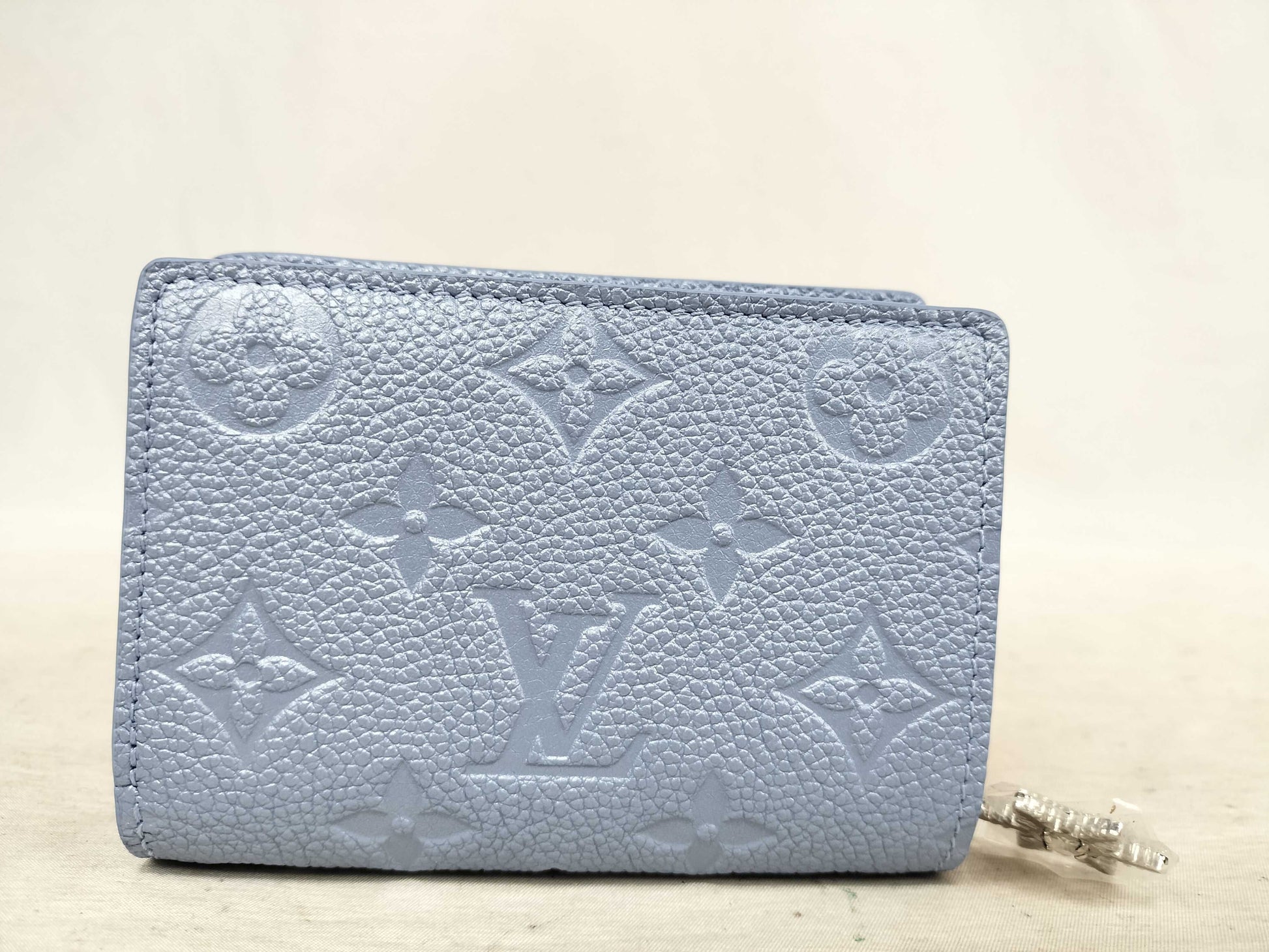 LOUIS VUITTON Monogram Empreinte Portefeuille Claire M26515 RFID Blue Frost Wallet