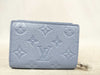 LOUIS VUITTON Monogram Empreinte Portefeuille Claire M26515 RFID Blue Frost Wallet