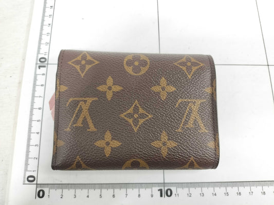 LOUIS VUITTON Monogram Portefeuille Victorine M62360 Rose Ballerine Wallet