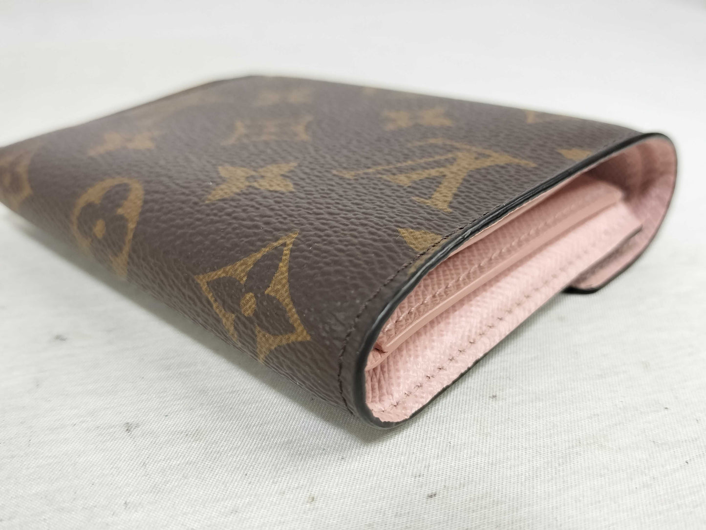 LOUIS VUITTON Monogram Portefeuille Victorine M62360 Rose Ballerine Wallet