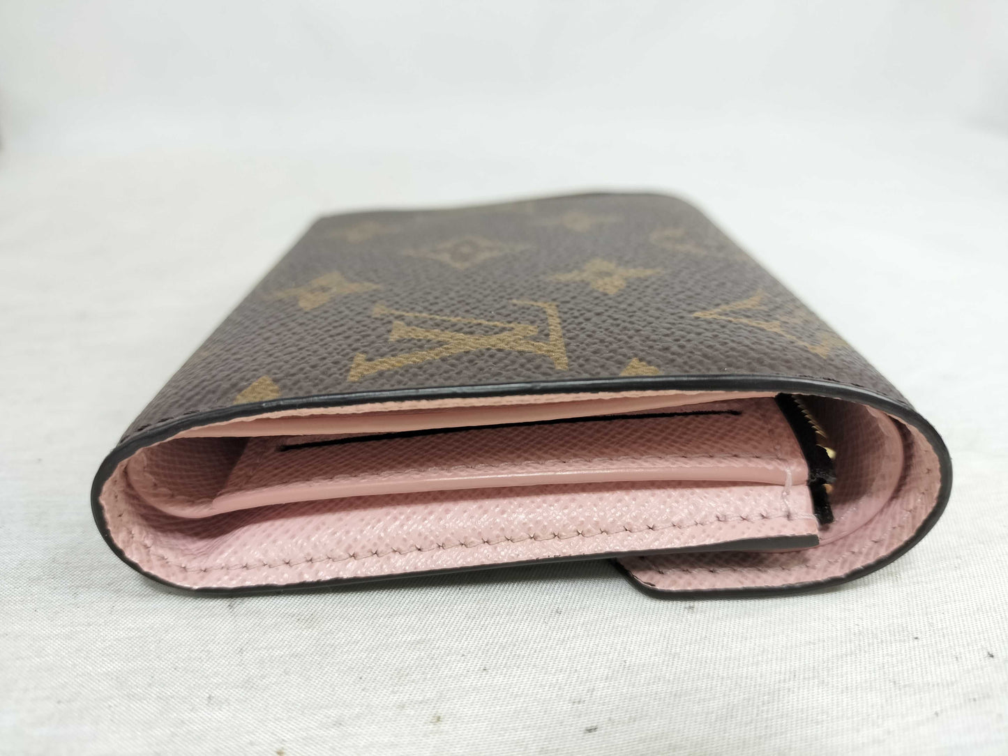 LOUIS VUITTON Monogram Portefeuille Victorine M62360 Rose Ballerine Wallet