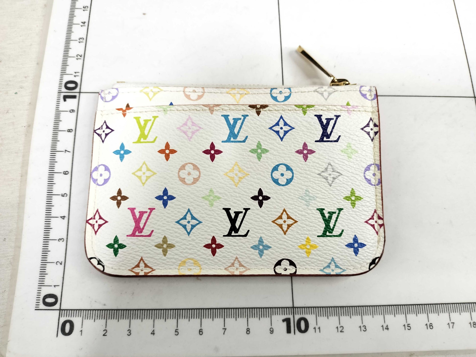 LOUIS VUITTON Monogram Multicolore Pochette Cle M93734 Coin Case