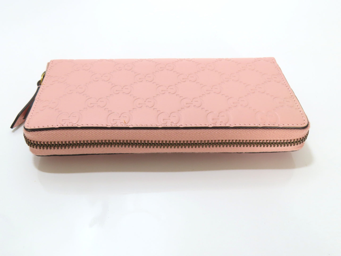 GUCCI Guccissima Cat Motif Round Zipper Long Wallet 548058 Wallet