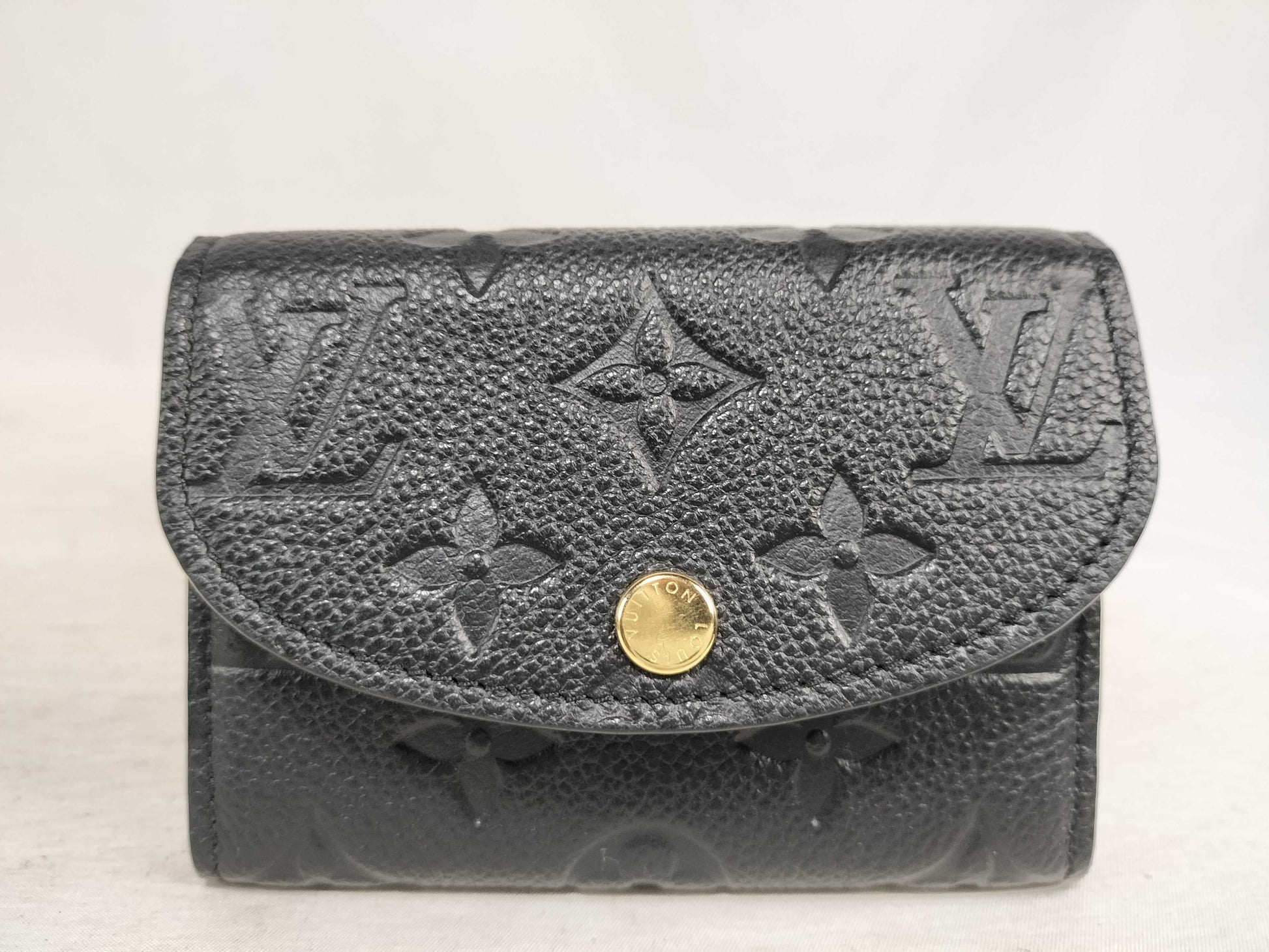 LOUIS VUITTON Monogram Empreinte Porte Monnaie Rosalie M81455 RFID Coin Case