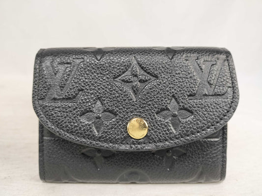 LOUIS VUITTON Monogram Empreinte Porte Monnaie Rosalie M81455 RFID Coin Case
