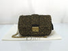 Dior New Rock Tweed Leather Chain Shoulder Bag