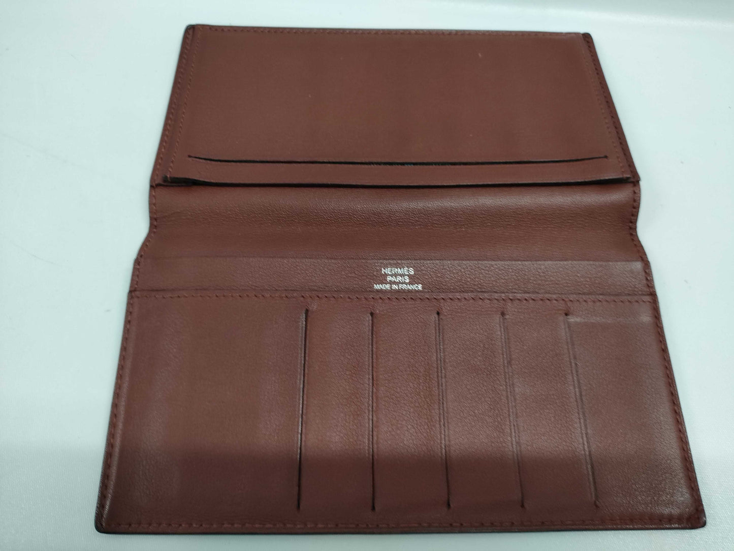 HERMES Citizen Twill Long Wallet with T Stamp