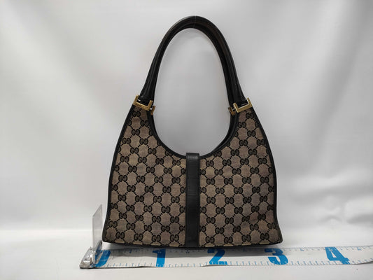 GUCCI GUCCI GG Canvas/Jackie Shoulder Bag Canvas 001154 Two-Tone Tote Bag