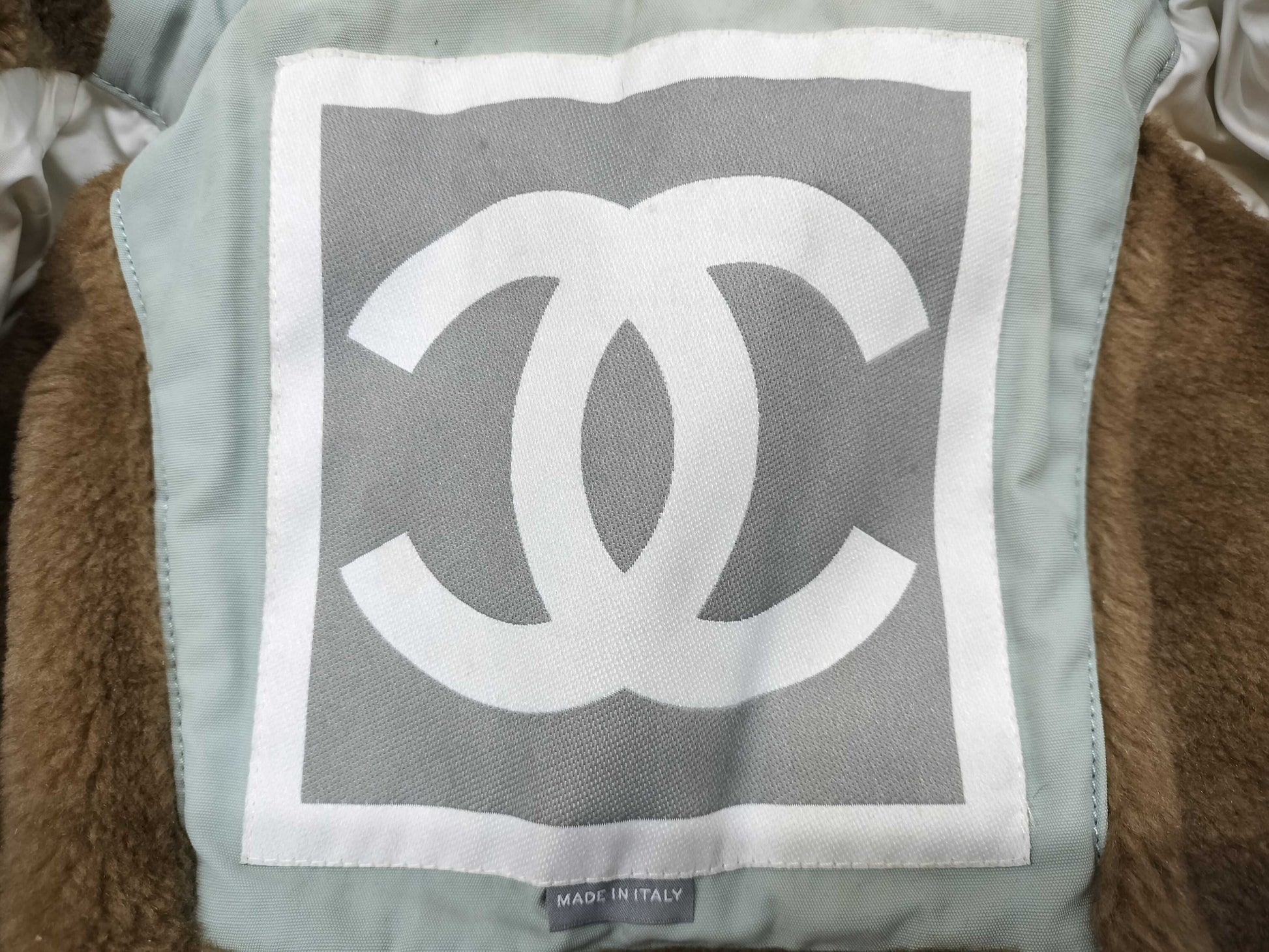 CHANEL CHANEL Boa Coat Blouson Light Green 01A 42 Jacket
