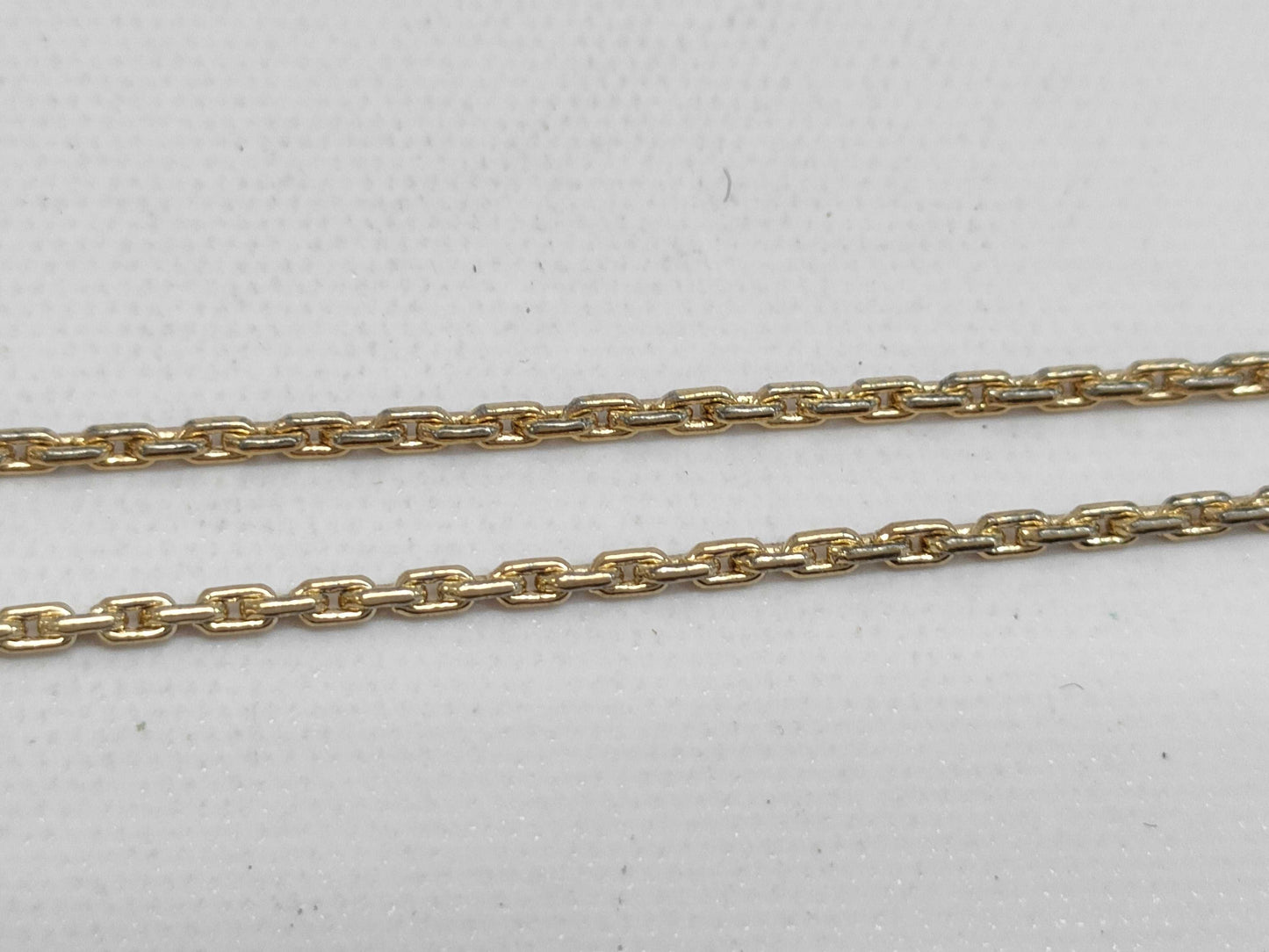 Dior Dior Gold & White Long Necklace with 4-Line Logo Motif, Made in Germany, 14.1g
