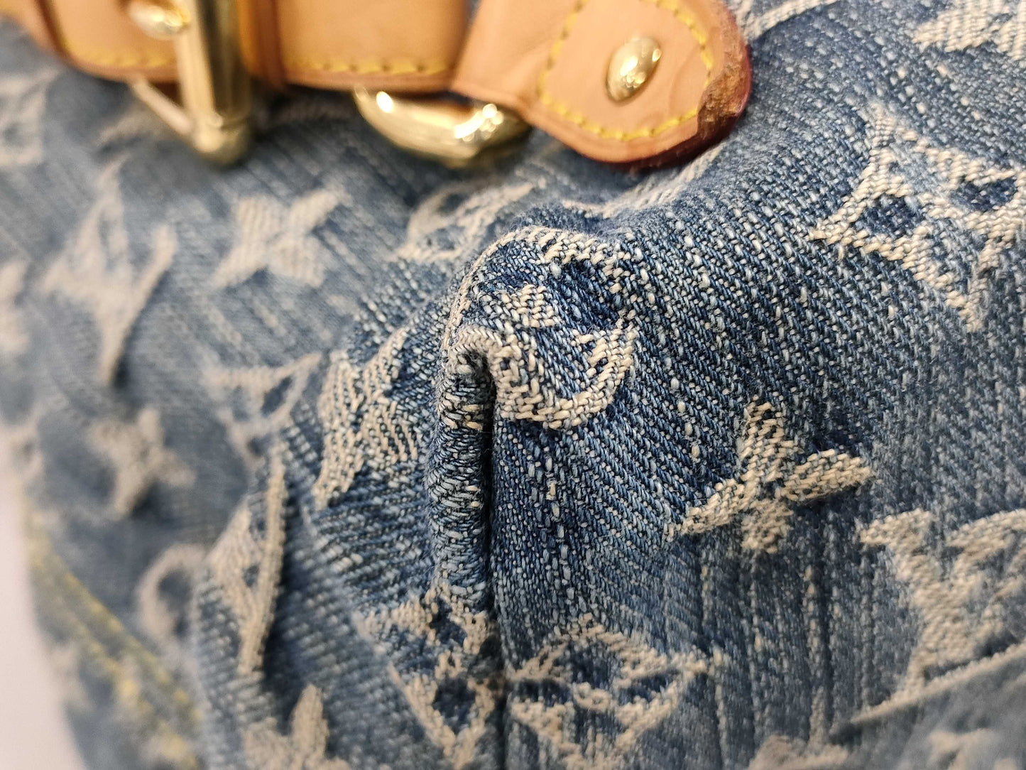 LOUIS VUITTON Monogram Denim Sac Ado GM M95056 CA0096 Backpack