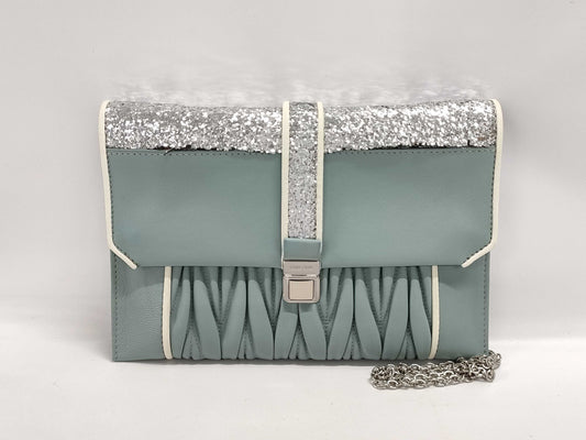 Miu Miu Matelasse Leather 5NF001 Mint Green Shoulder Bag