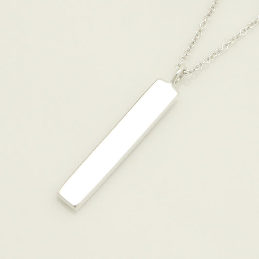 Tiffany & Co. Notes Bar 1-Piece Diamond Necklace Pendant in Sterling Silver - Weight: 3.25g