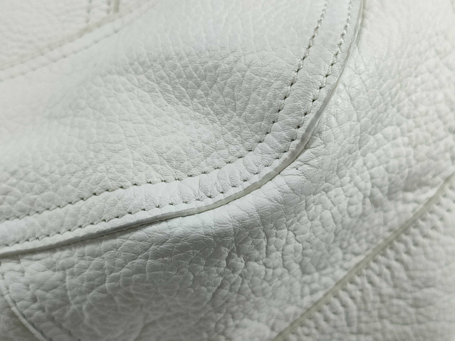 PRADA Prada White Tote Bag Vitello Dino Leather Tote Bag
