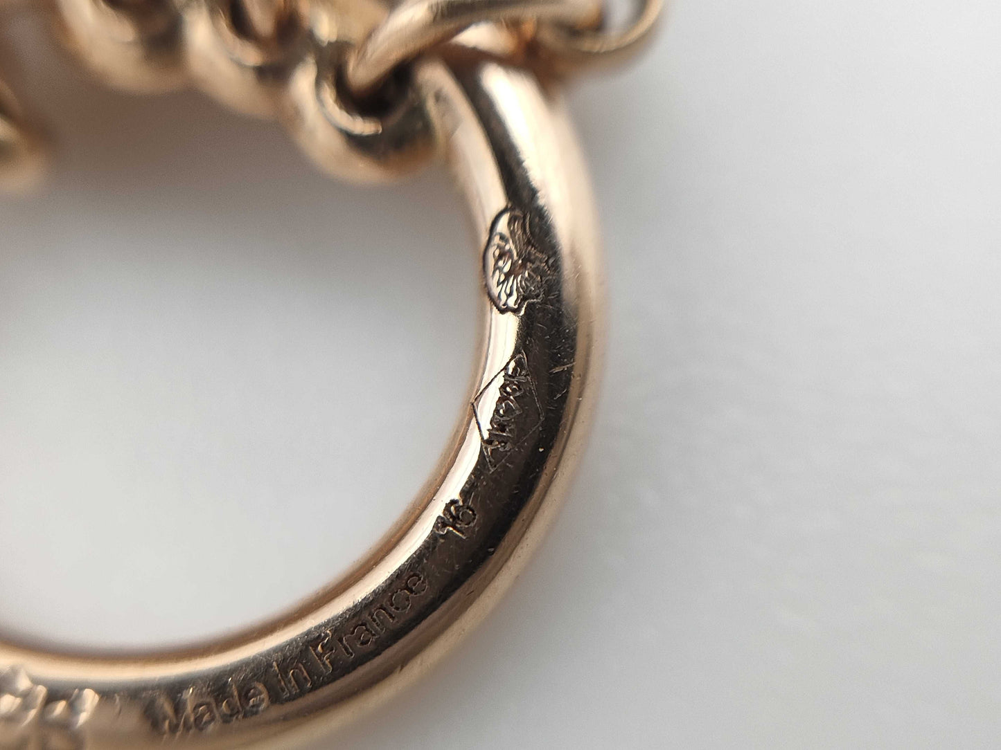 HERMES Clou de H #16 PG Au750 19.7g Bracelet/Bangle