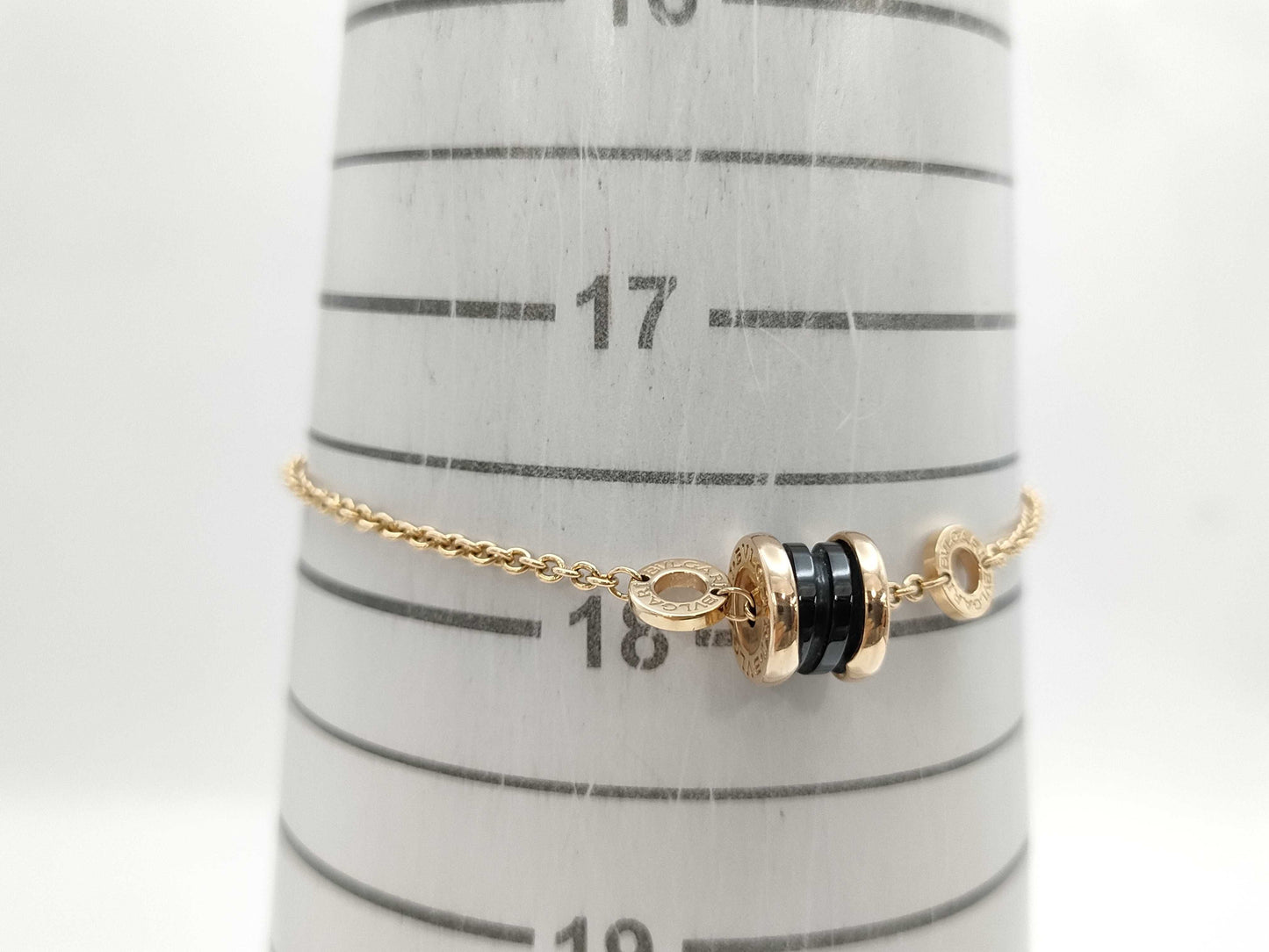 BVLGARI Bezero One Element SM Black Sera PG Au750 6.6g Bracelet Bangle