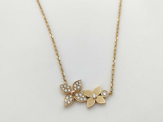 LOUIS VUITTON Star Blossom Diamond PG Au750 6.5g Necklace