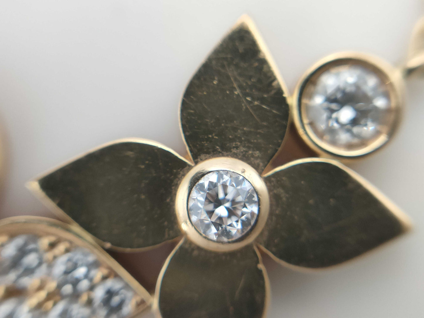 LOUIS VUITTON Star Blossom Diamond PG Au750 6.5g Necklace