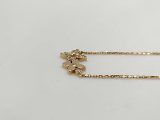 LOUIS VUITTON Star Blossom Diamond PG Au750 6.5g Necklace