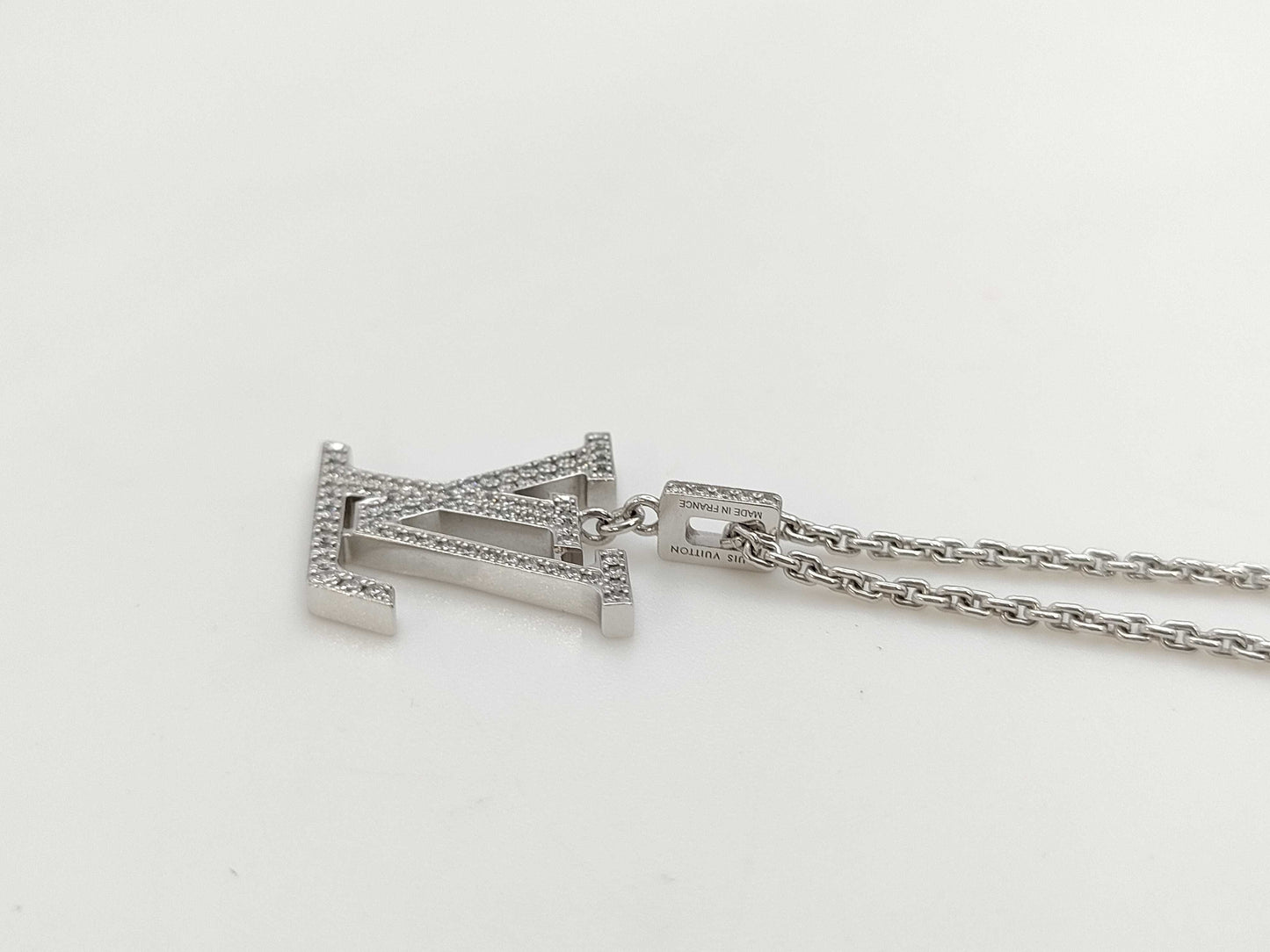 LOUIS VUITTON Pandant Tiff Diamond WG Au750 11.0g Necklace