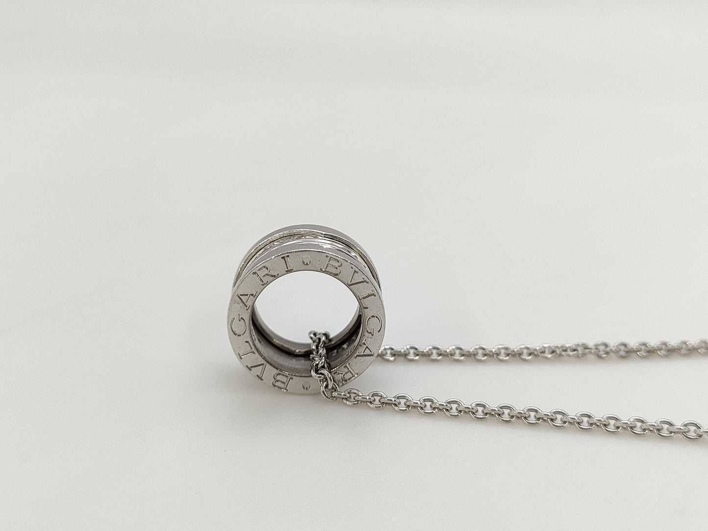BVLGARI Bezero One Legend Diamond WG Au750 13.5g Necklace