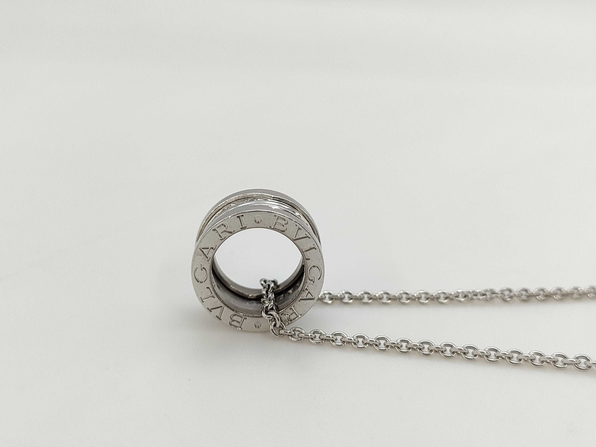BVLGARI Bezero One Legend Diamond WG Au750 13.5g Necklace